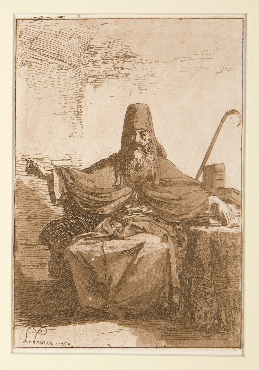Bir Rus Rahibi (1965.9.36) ve Bir Adamın Başı (1977.147.3) by Jean Baptiste Le Prince