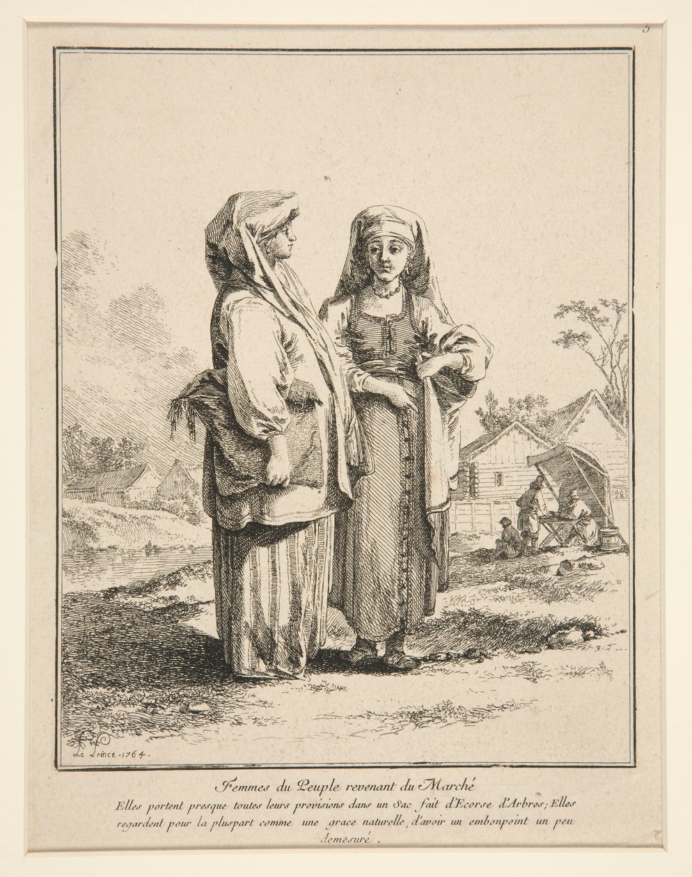 Femmes du Peuple Revenant du March? (Pazardan Dönen Halkın Kadınları) by Jean Baptiste Le Prince
