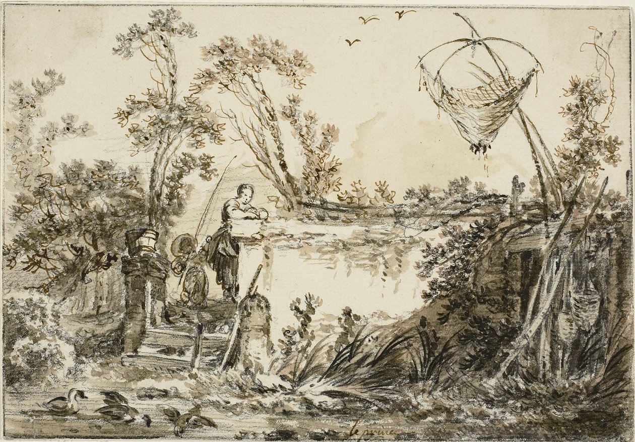 Varie Vedute del Gentile için Ön Eser Çalışması, c.1755 by Jean Baptiste Le Prince