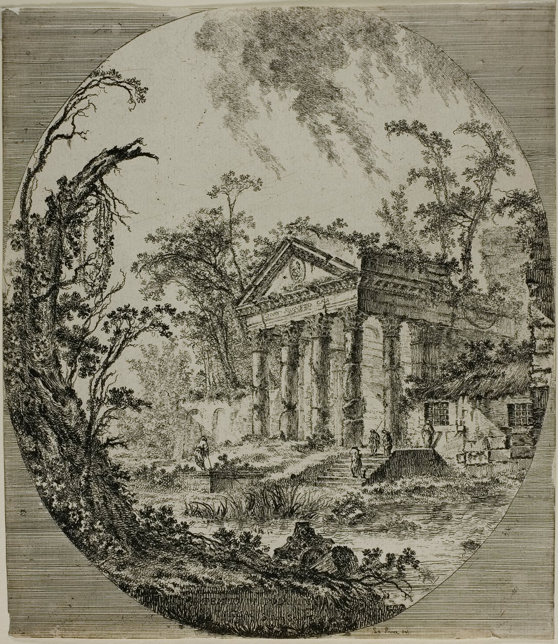 Augustus Tapınağı by Jean Baptiste Le Prince