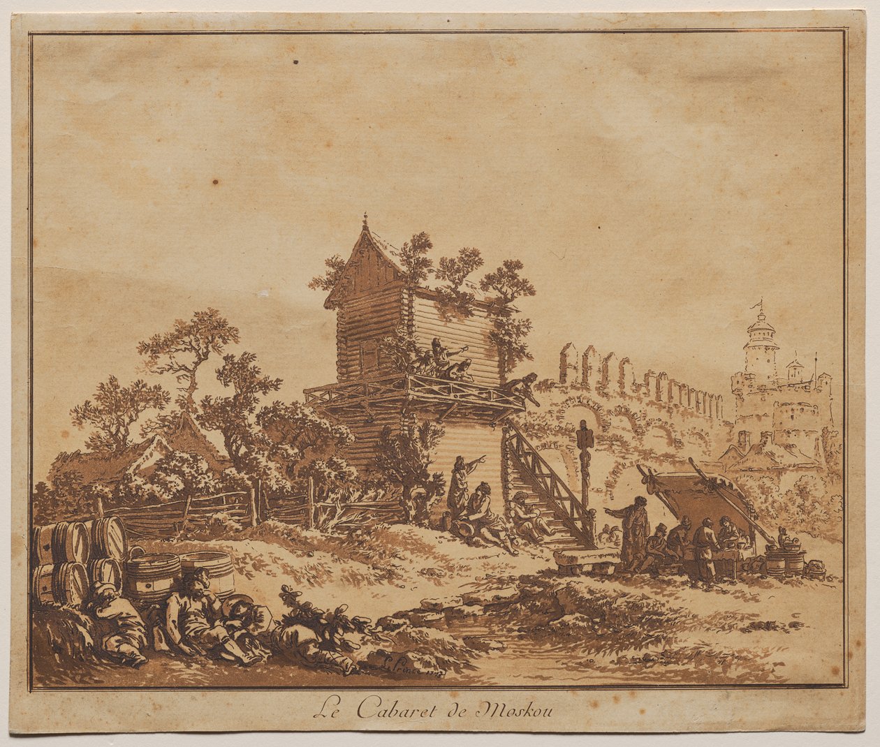 Moskova Tavernası (Le Cabaret de Moscow) by Jean Baptiste Le Prince