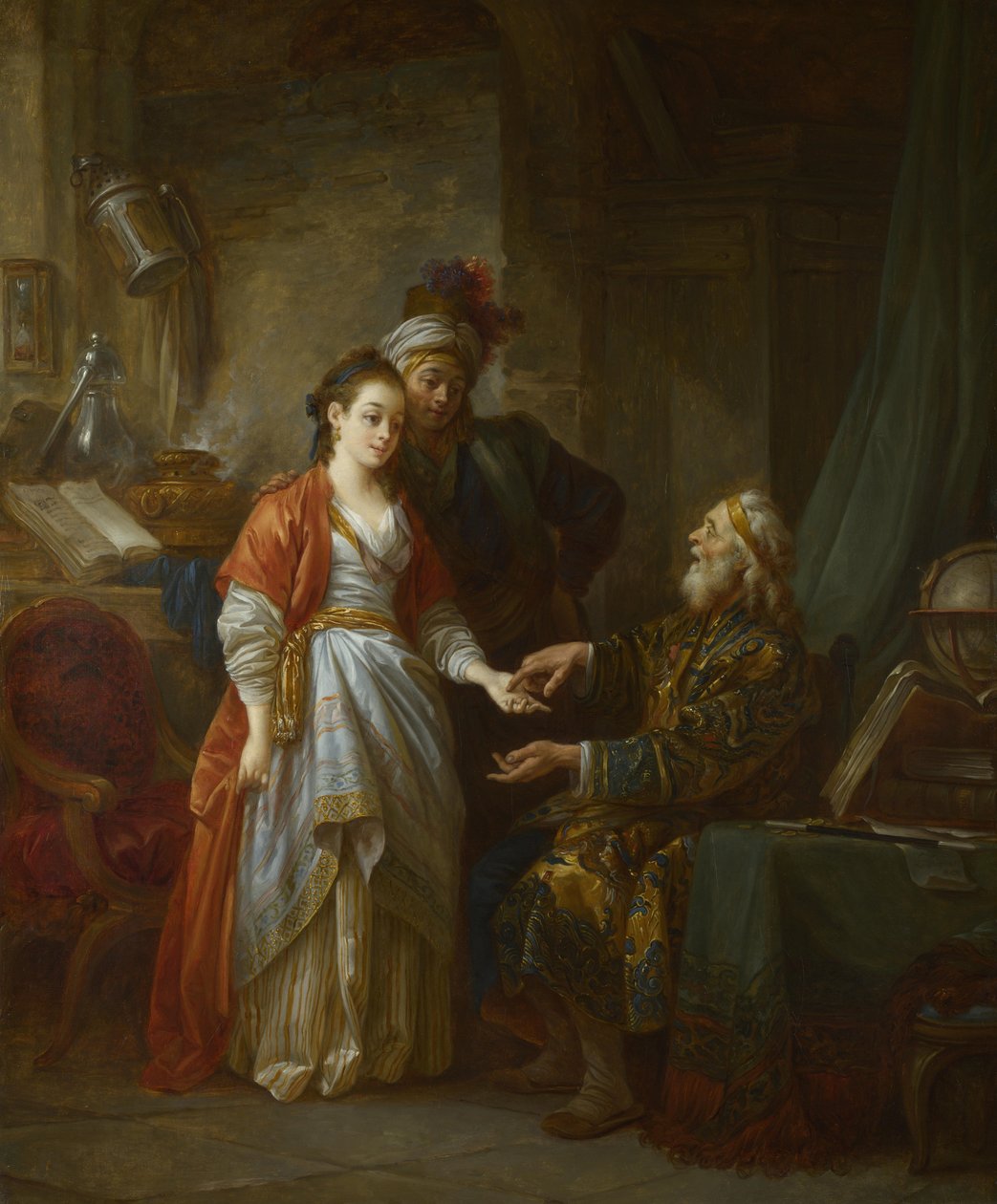 Necromancer, yaklaşık 1775 by Jean Baptiste Le Prince