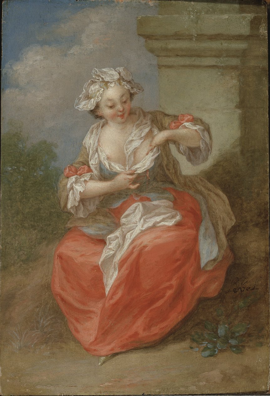 Pire Kovalayan Genç Kız, c.1750 (tuval üzerine yağlı boya) by Jean Baptiste Lebel
