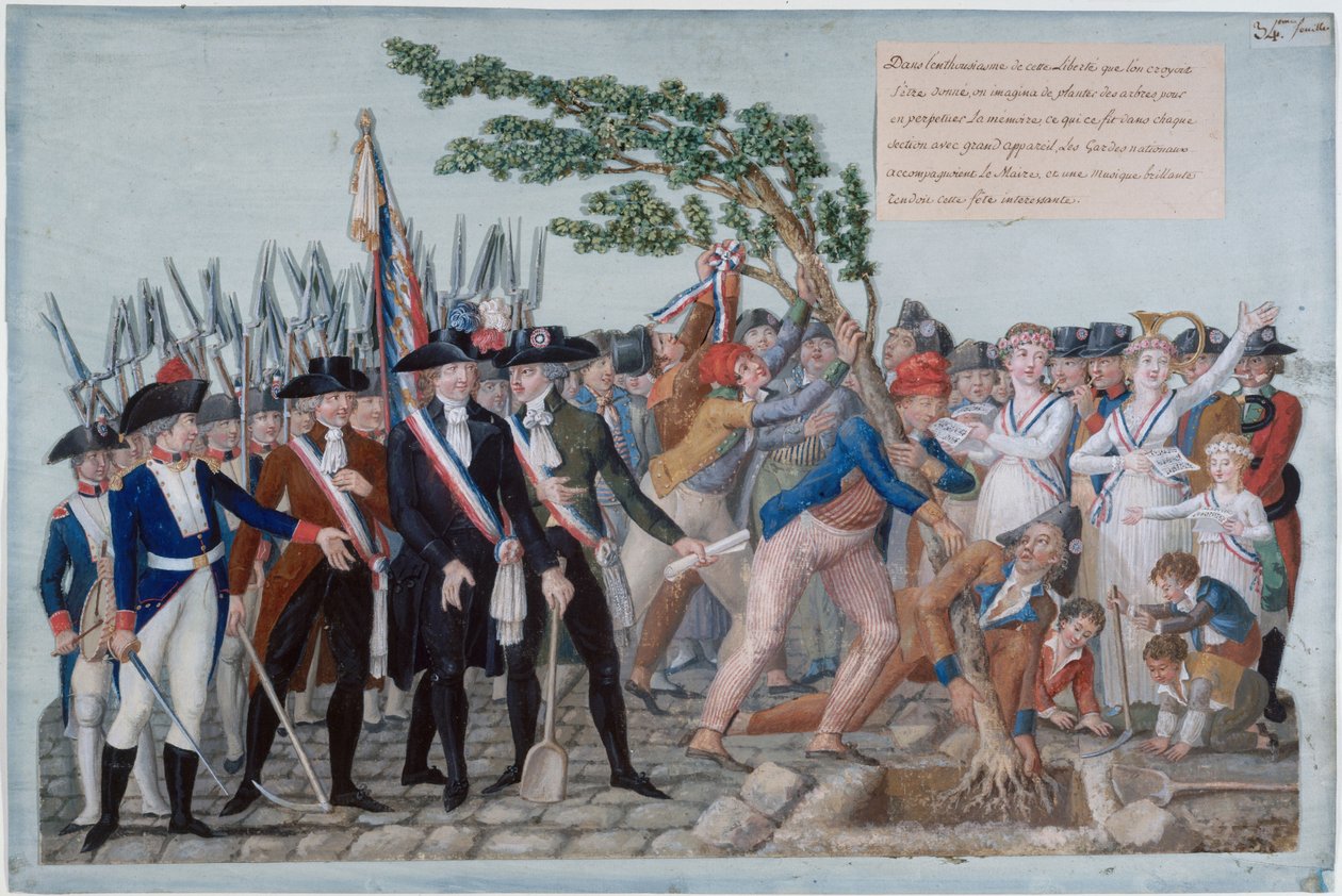 Özgürlük Ağacı 1789, c. 1790. by Jean Baptiste Lesueur
