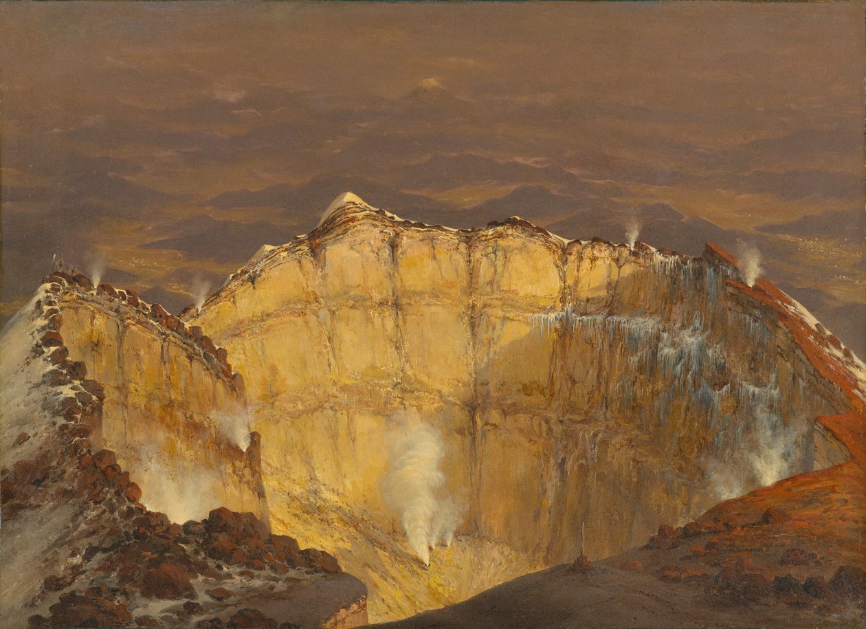 Popocatepetl Krateri, 1833 by Jean Baptiste Louis Gros