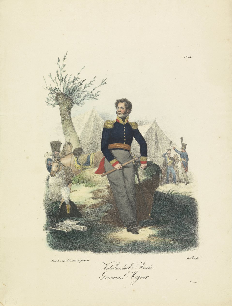 Tümgeneral, 1820-1825 Hollanda Ordusu, Tümgeneral (nesne üzerindeki başlık) Hollanda Krallığı