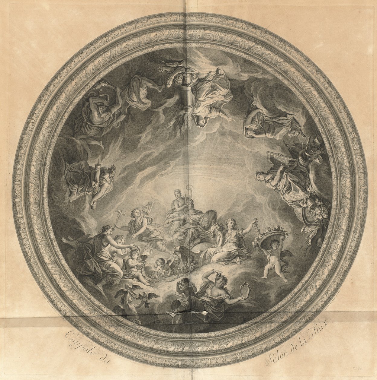 Barış Salonunun Kubbesi (Barış Salonunun Kubbesi) [pl. 44] by Jean Baptiste Masse