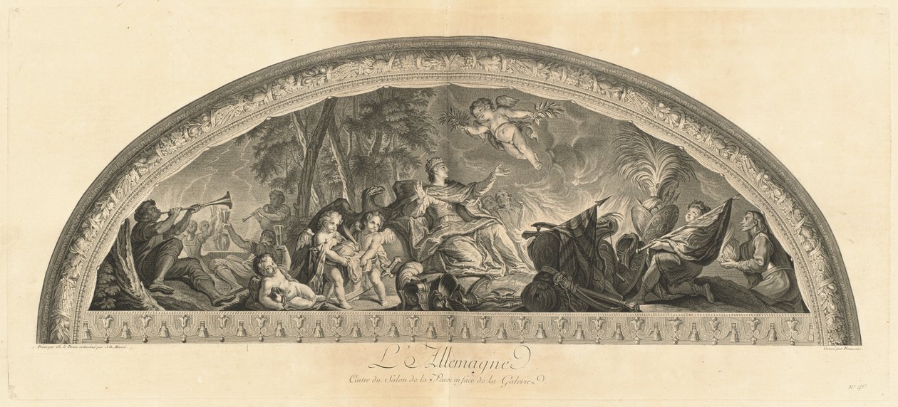 Almanya, Barış Salonunun Merkezi Galeri Karşısı (Almanya, Barış Salonunun Merkezi Galerinin Karşısı) [pl. 46] by Jean Baptiste Masse