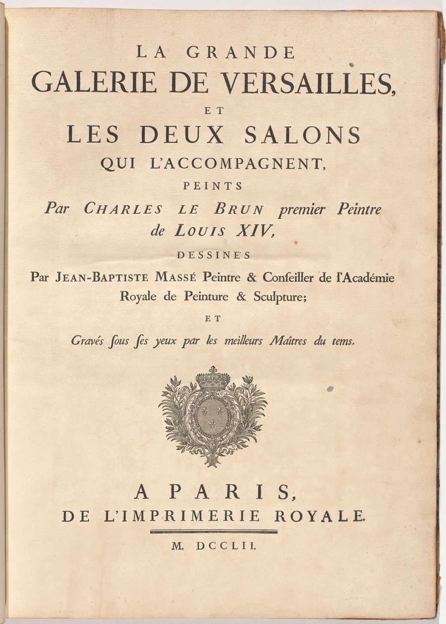 Versay Büyük Galerisi ve beraberindeki iki salon (Versay Büyük Galerisi ve İki Eşlik Eden Salon) by Jean Baptiste Masse