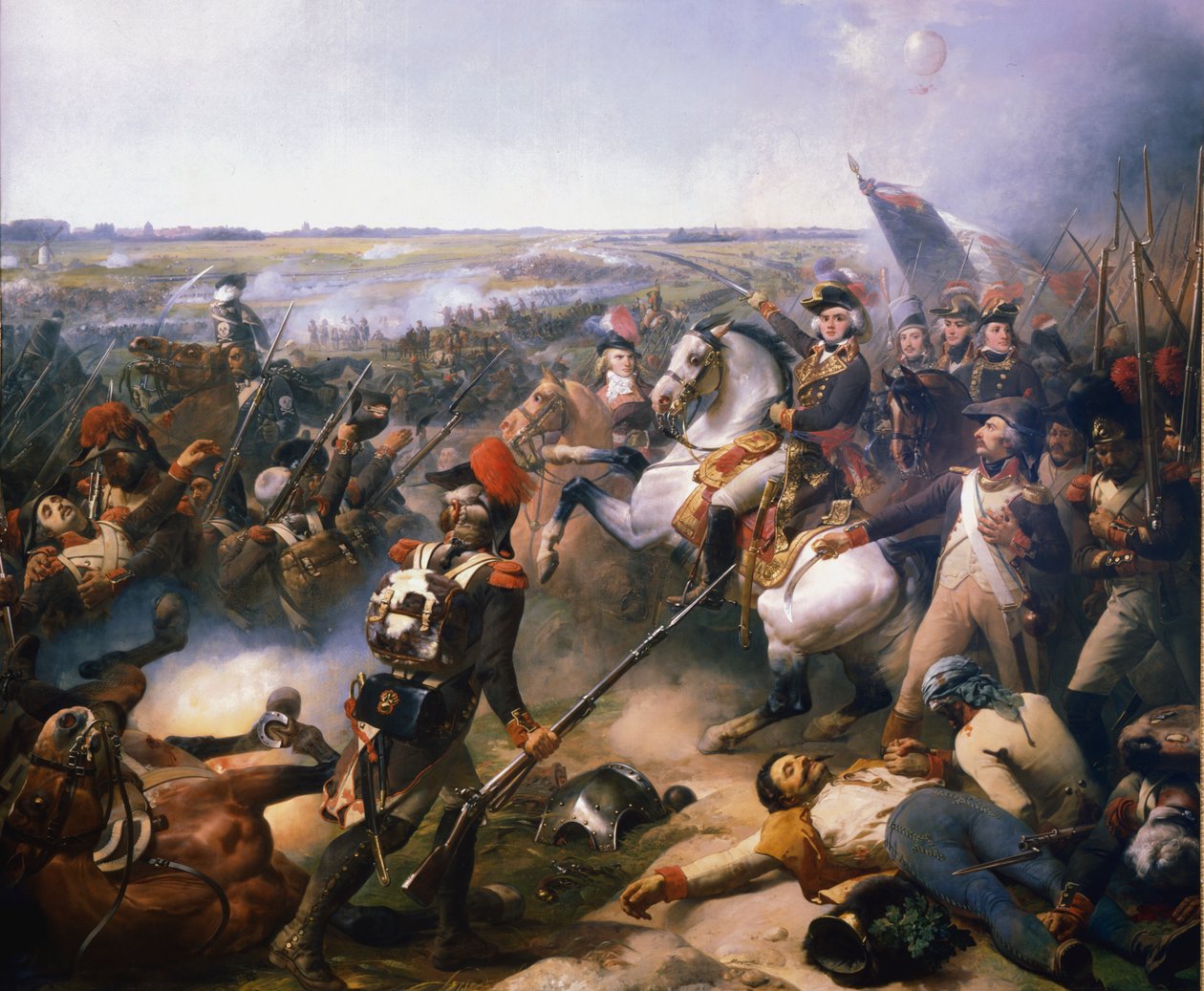 Fleurus Savaşı, 16 Haziran 1794 19. yüzyıl by Jean Baptiste Mauzaisse