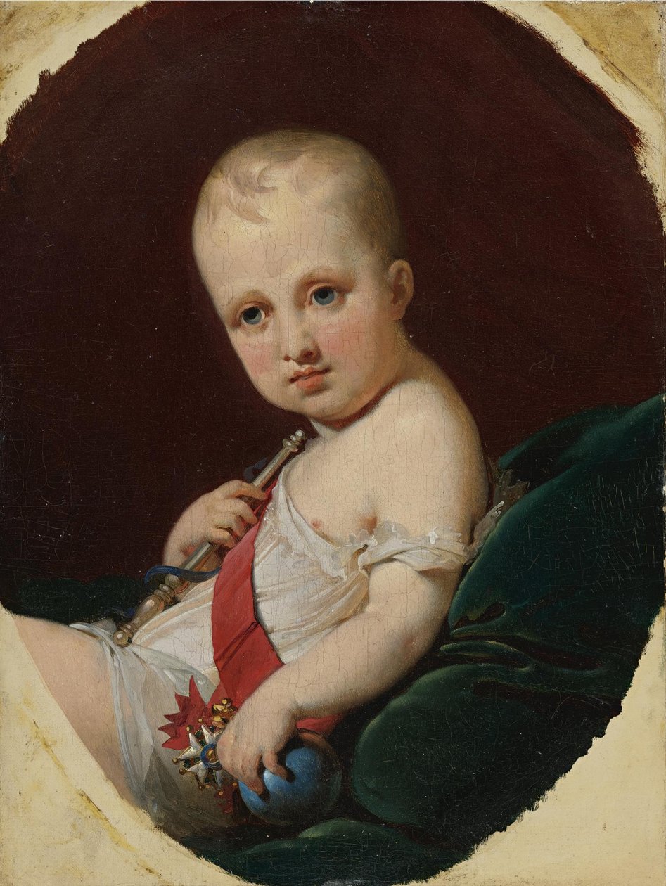 Napoléon François Bonaparte, Reichstadt Dükü, Roma Kralı 1811-1832, yaklaşık 1812 by Jean Baptiste Mauzaisse