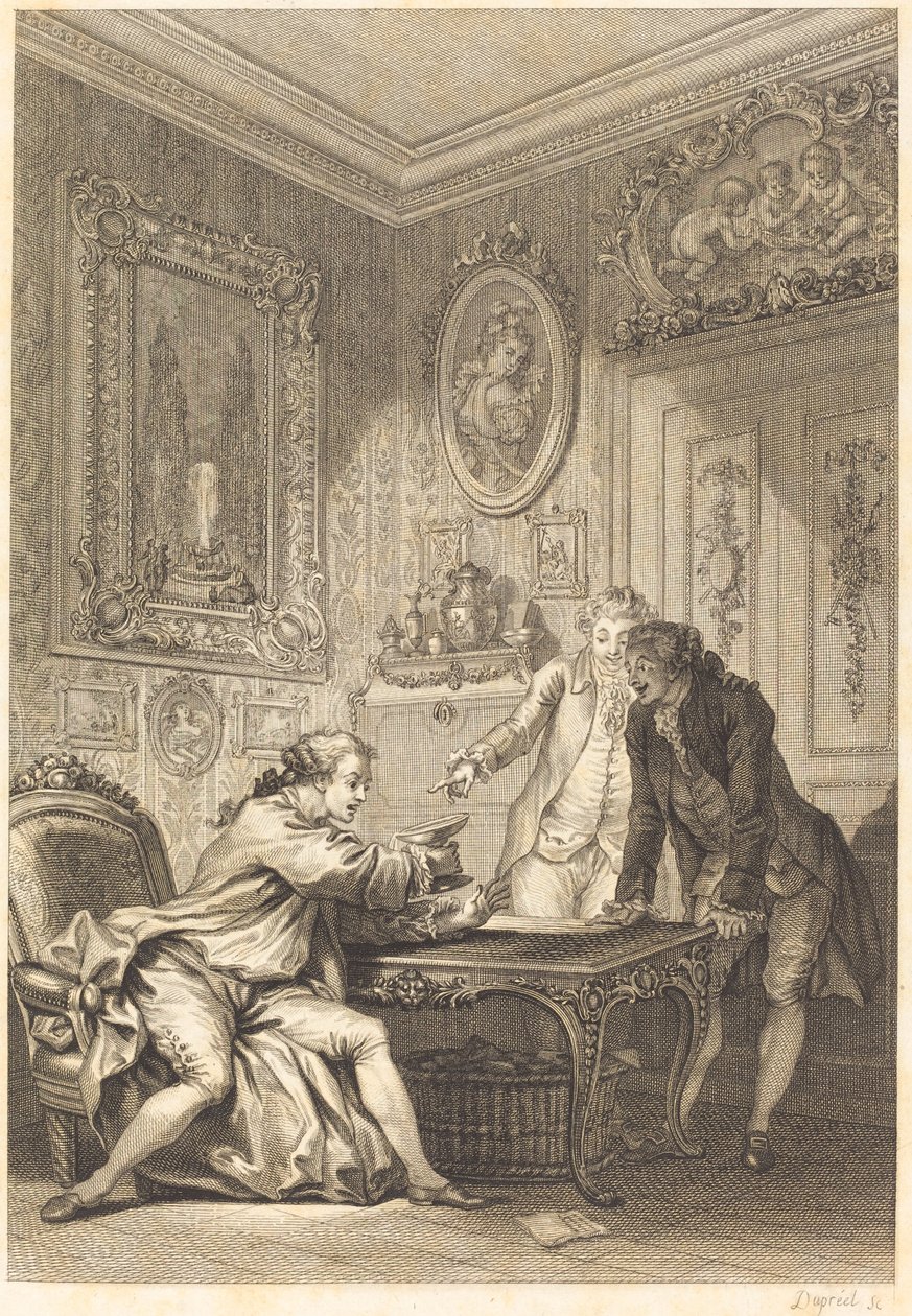 Büyülü kesim by Jean Baptiste Michel Dupreel after Jean Honoré Fragonard