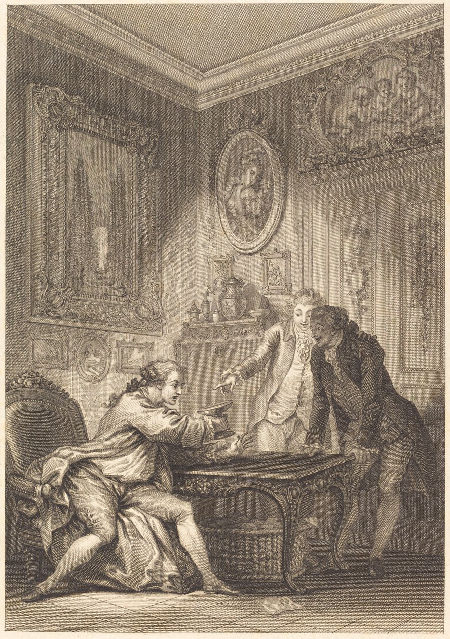 Büyülü kesim by Jean Baptiste Michel Dupreel after Jean Honoré Fragonard