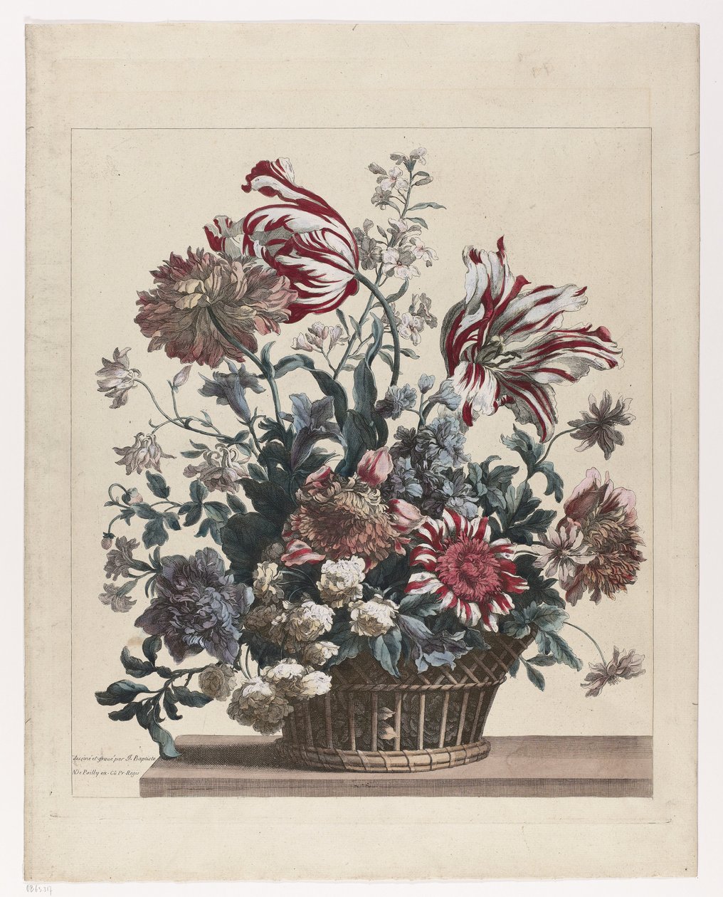 Çiçekli Sepet Bloemenmand by Jean Baptiste Monnoyer
