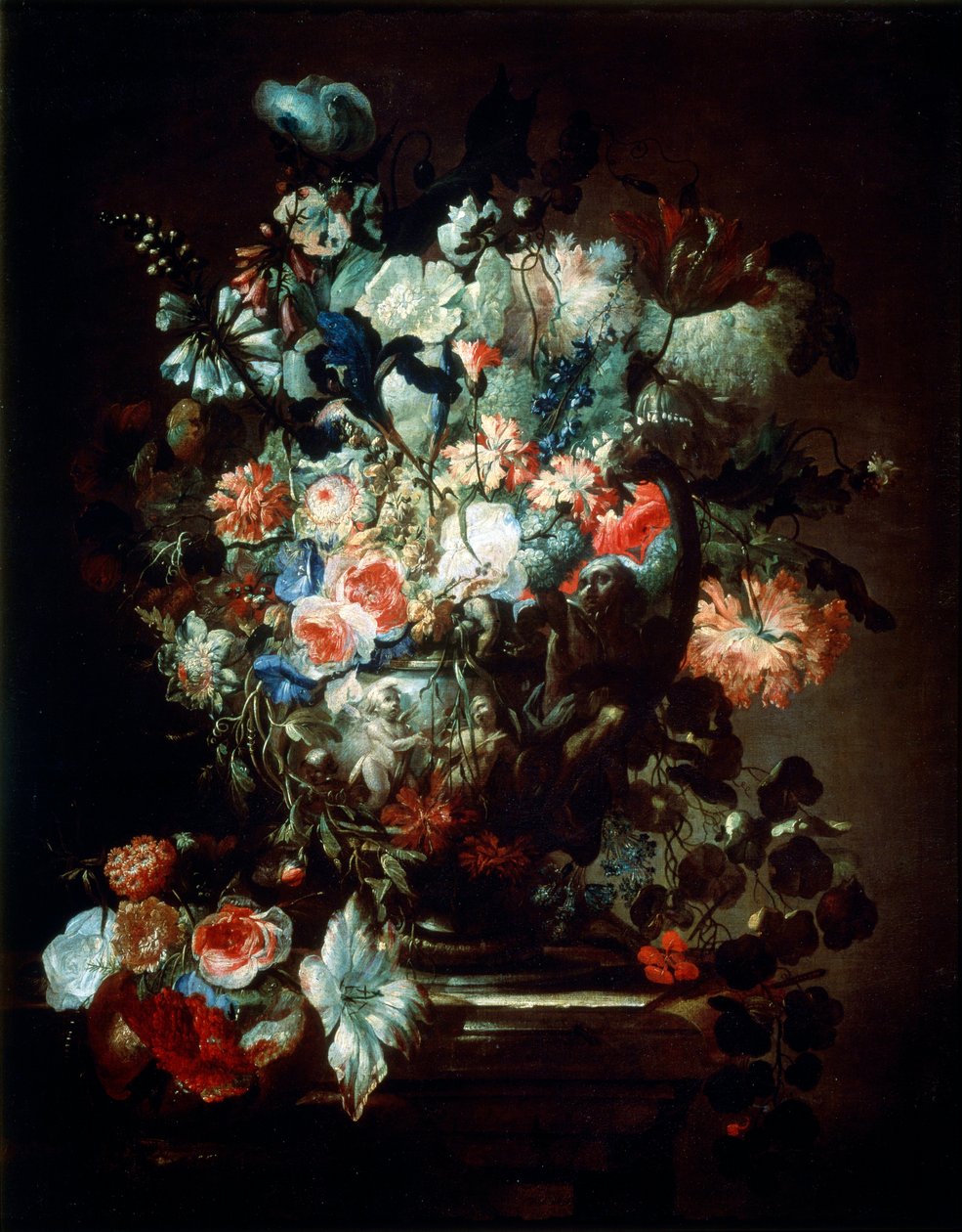 Çiçekler, 17. yüzyıl. by Jean Baptiste Monnoyer