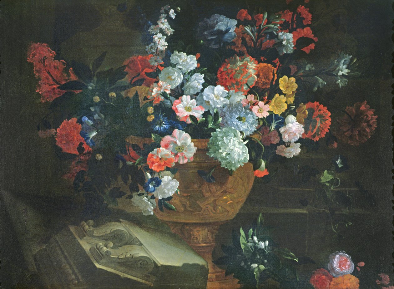 Çiçeklerin natürmort by Jean Baptiste Monnoyer