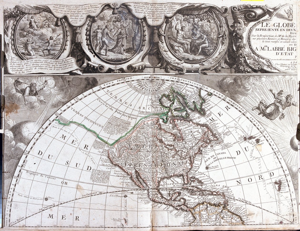 Kuzey Amerika Haritası by Jean Baptiste Nolin