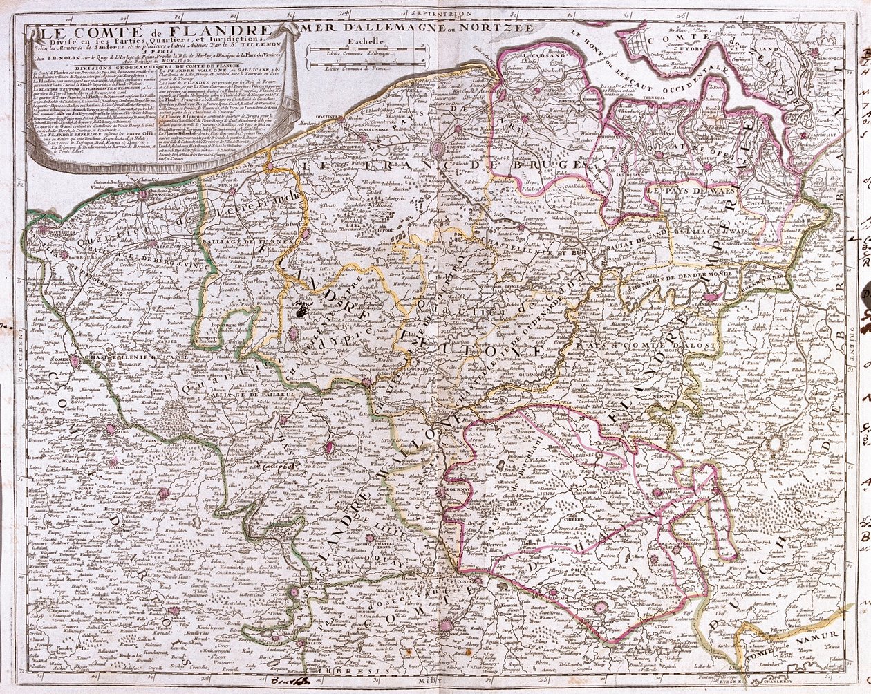 Flanders County Haritası (Belçika