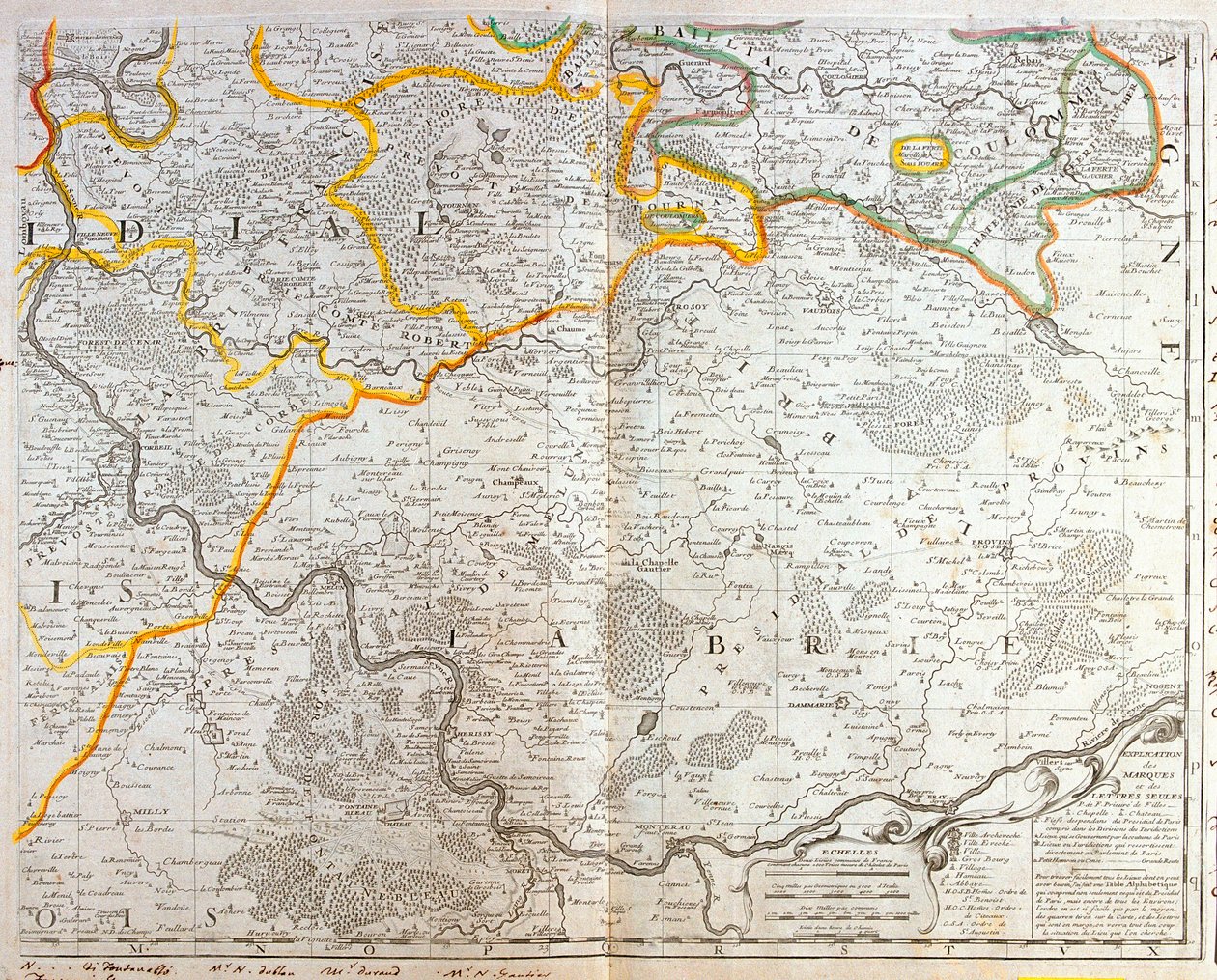 Ile de France Doğu Haritası by Jean Baptiste Nolin