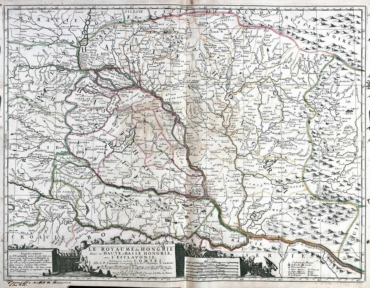 Macaristan Krallığı Haritası (Gravür by Jean Baptiste Nolin