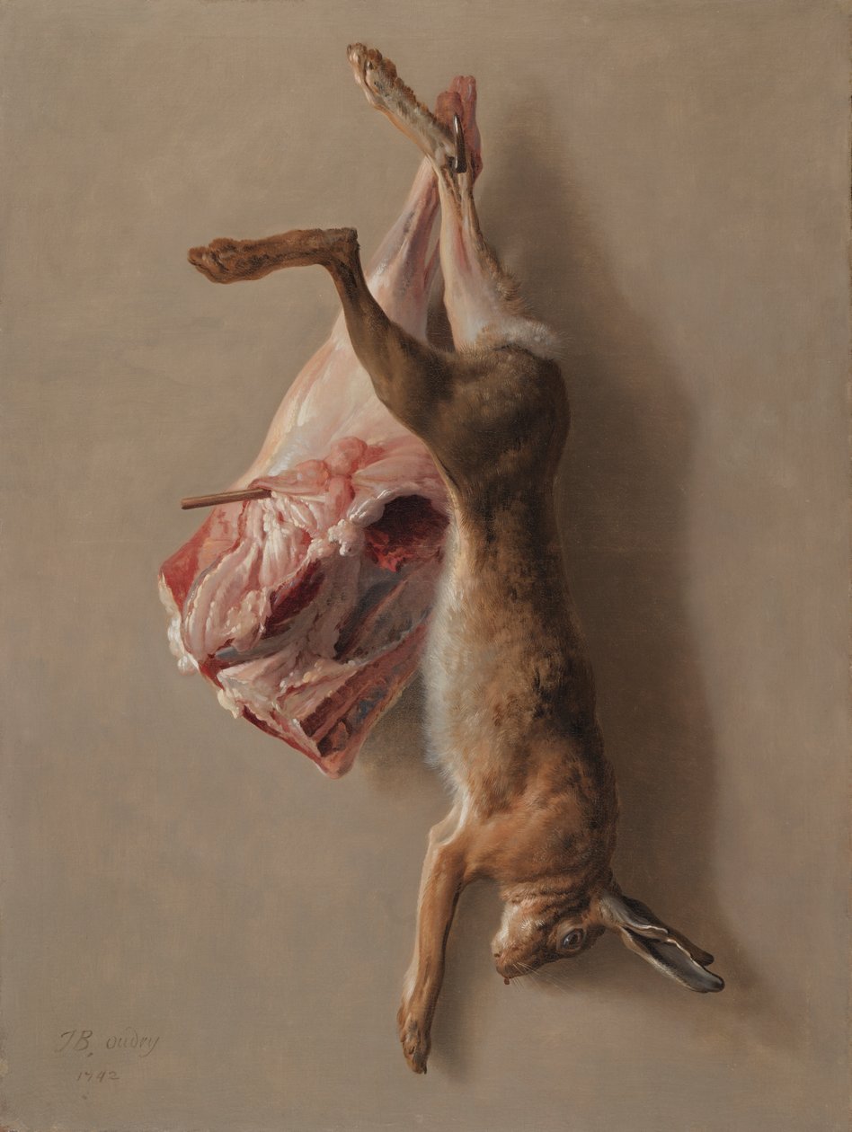 Tavşan ve Kuzu Budu by Jean Baptiste Oudry