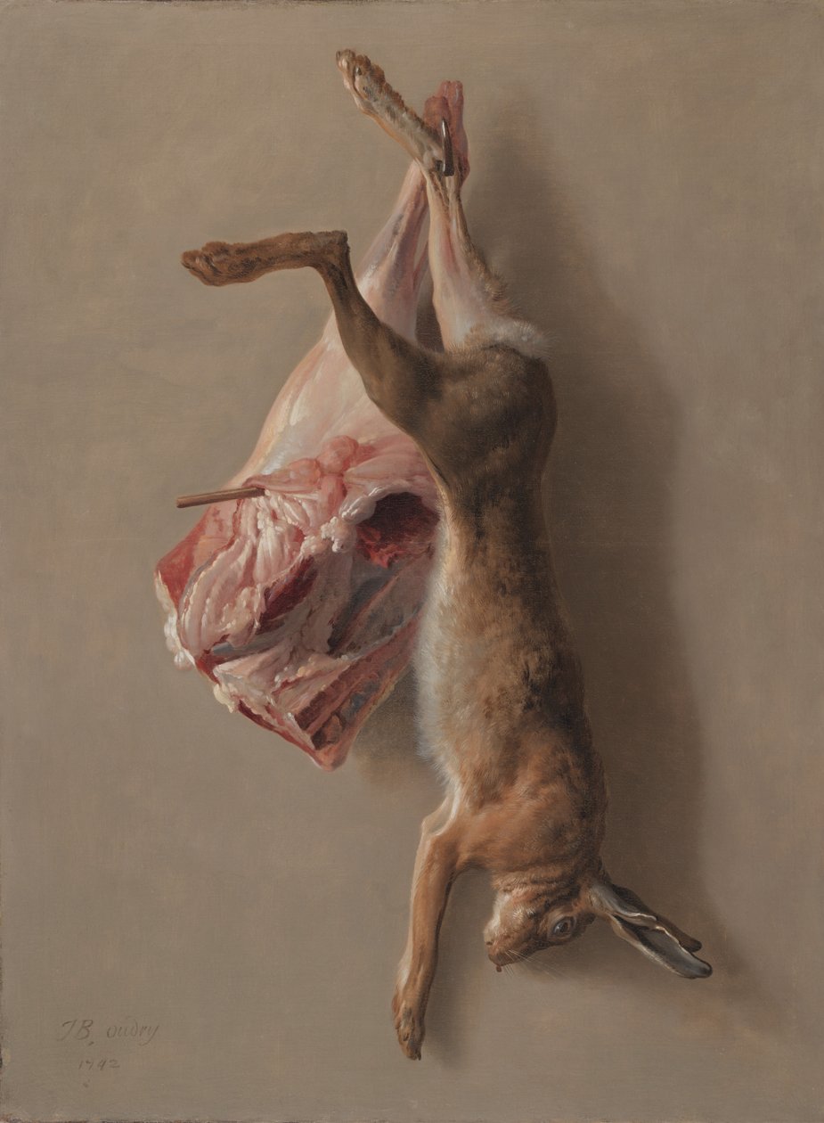 Tavşan ve Kuzu Budu, 1742 by Jean Baptiste Oudry