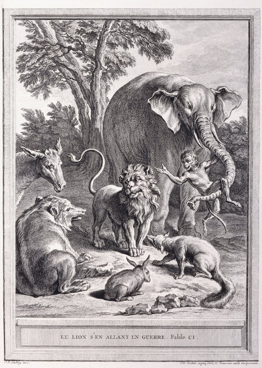 Savaşa Giden Aslan, c.1755-1759 by Jean Baptiste Oudry