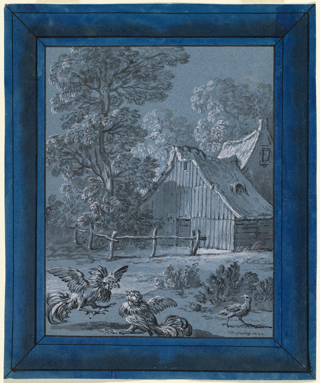 keklik ve musluklar by Jean Baptiste Oudry