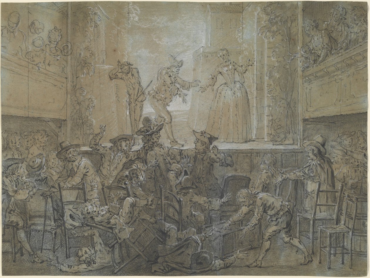 Uzun Baguenodière ile Sahne by Jean Baptiste Oudry