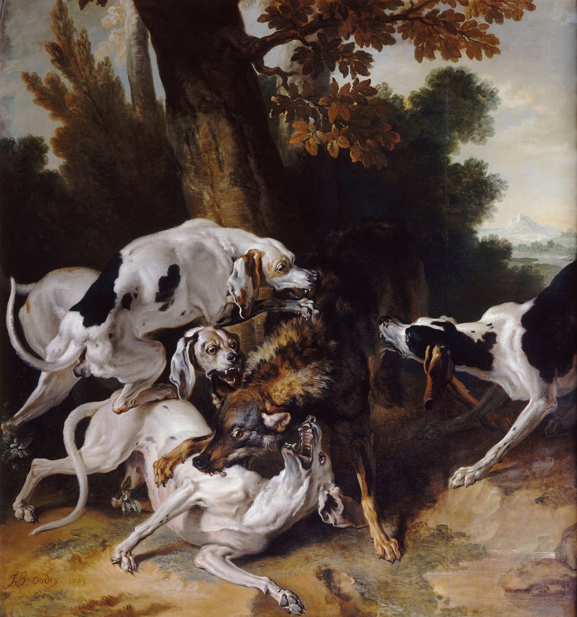 Kurt Avı, 1725 by Jean Baptiste Oudry