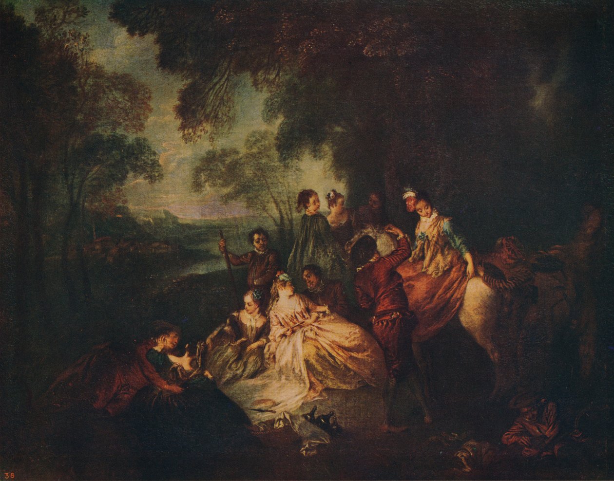 Ülke Partisi, c1722, c1915 by Jean Baptiste Pater