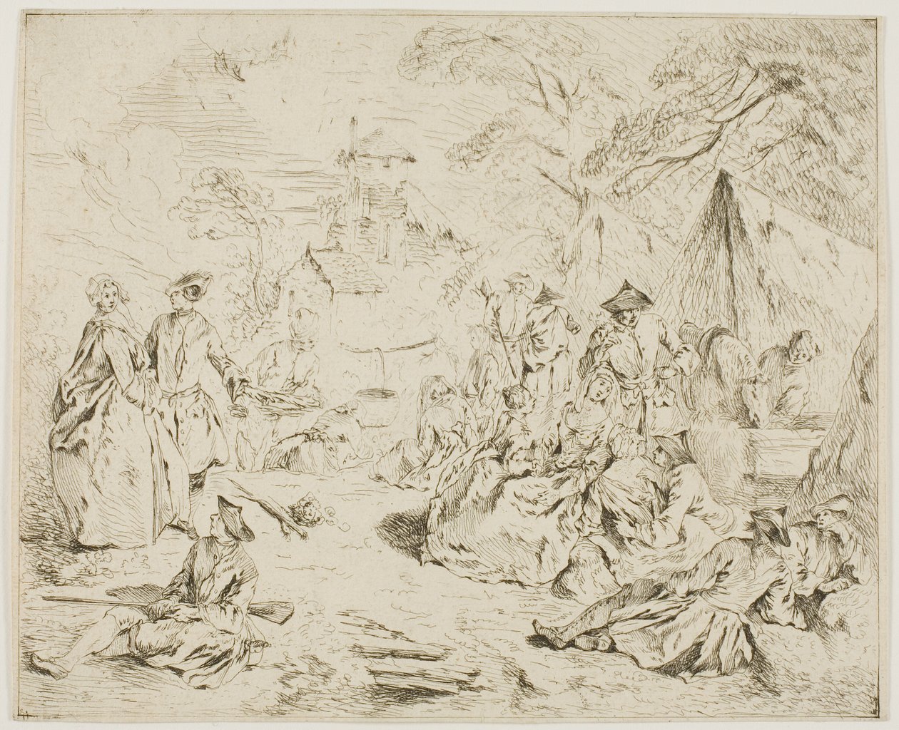 Birlikler Dinleniyor by Jean Baptiste Pater