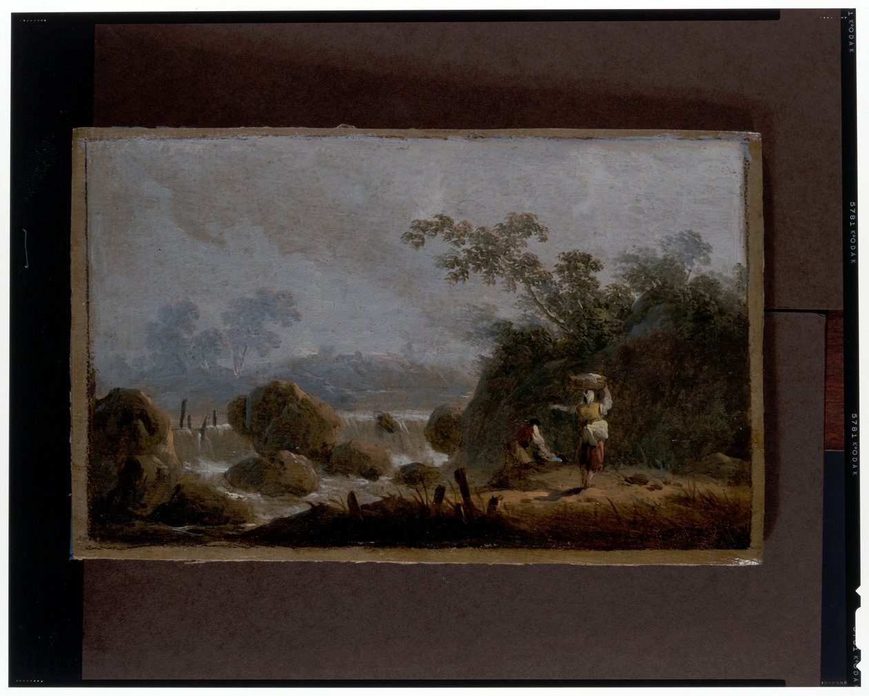 Bir Çift Manzara by Jean Baptiste Pillement