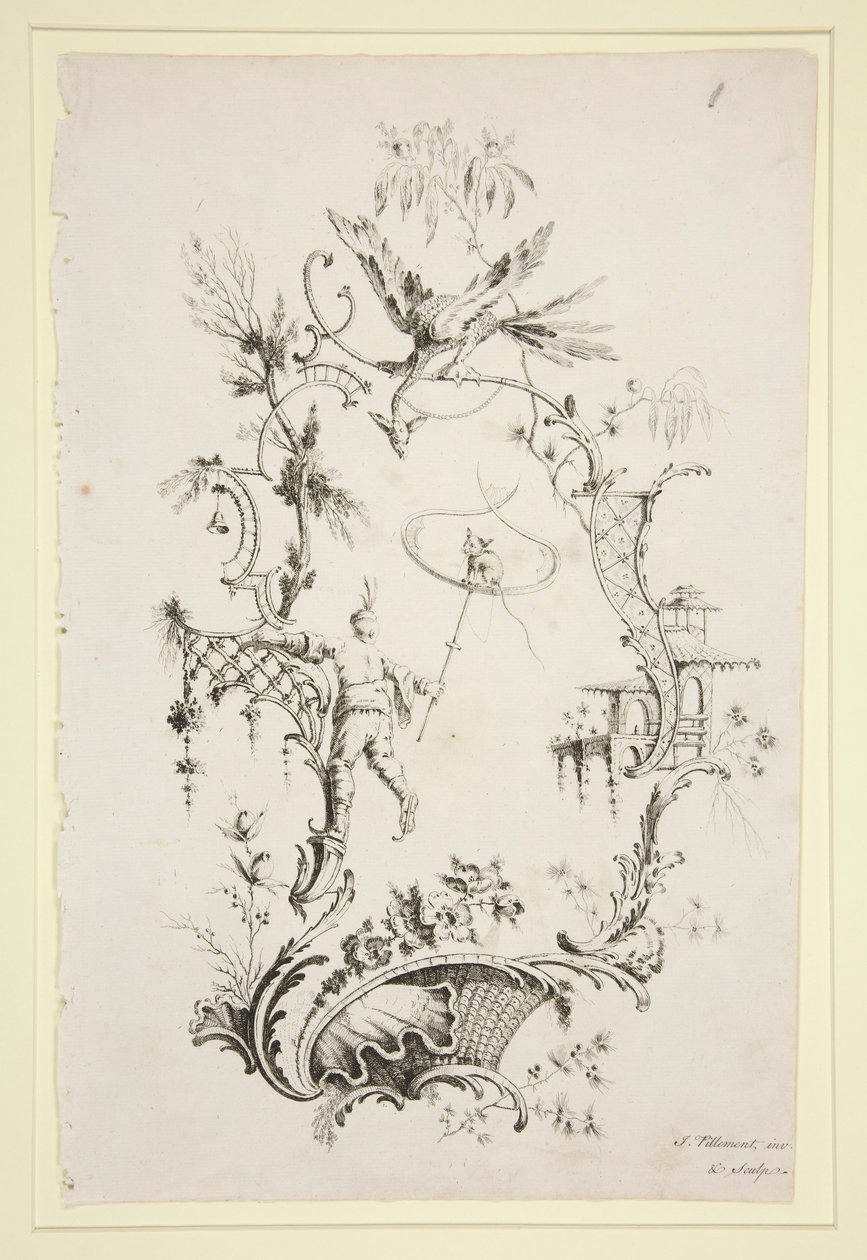Çin Süsleri Kitabı, 6 sayfa by Jean Baptiste Pillement