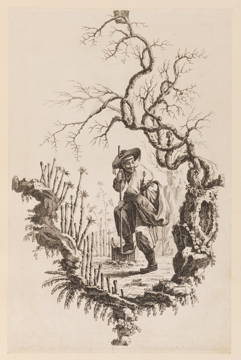 Figür ve Dal by Jean Baptiste Pillement