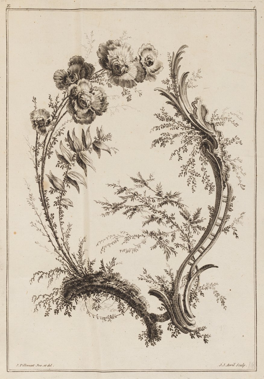 çiçek dalı by Jean Baptiste Pillement