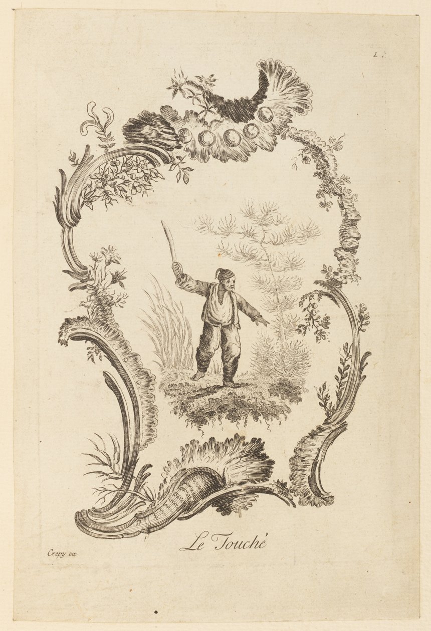 "Beş Duyu"dan Dokunma by Jean Baptiste Pillement