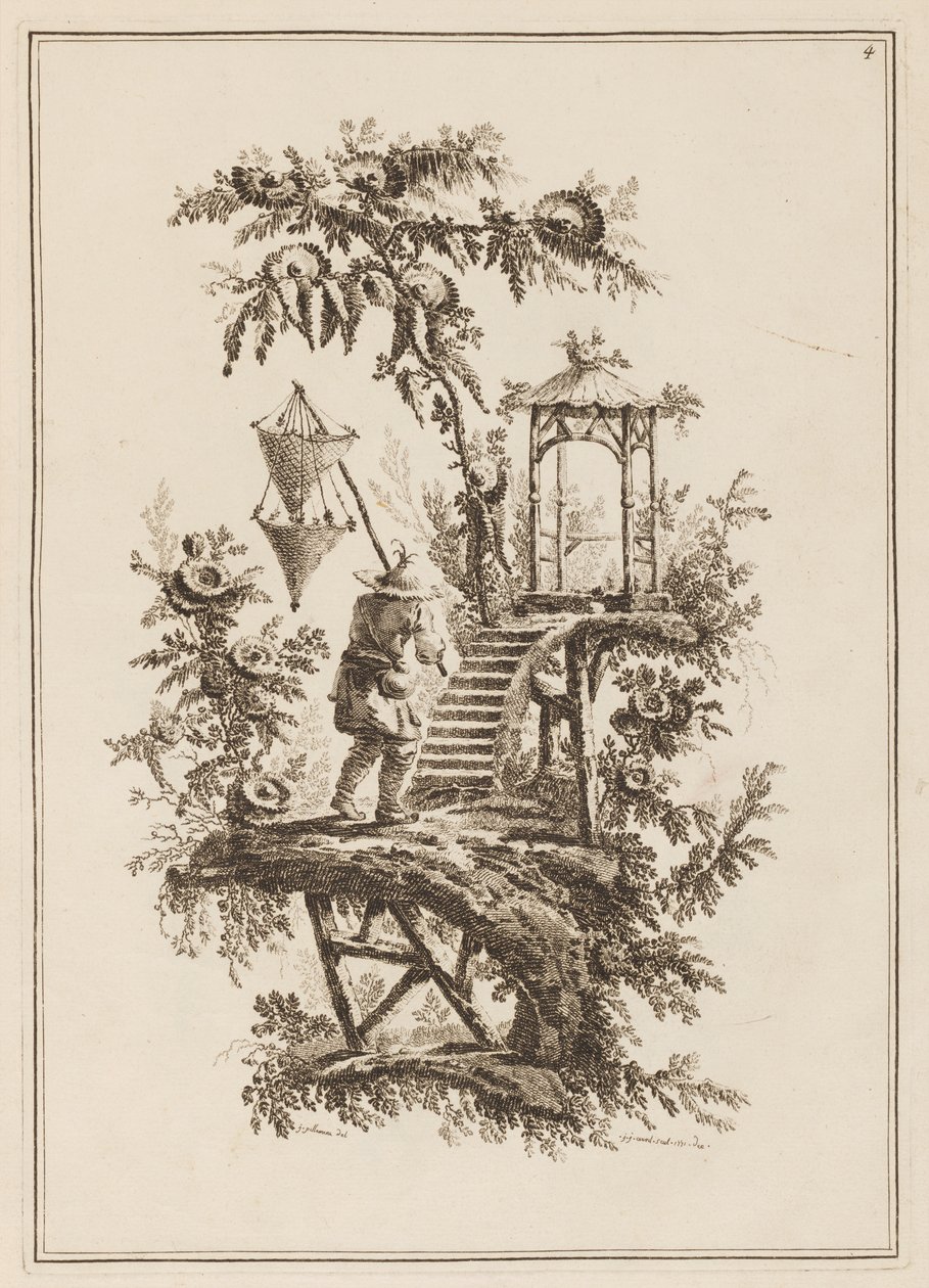 Plaka 4, "On İki Balıkçı ve Avcı Süiti" by Jean Baptiste Pillement