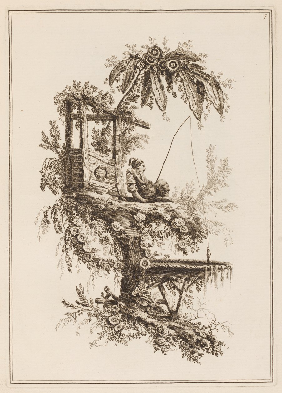 Plaka 7, "On İki Balıkçı ve Avcı Odası" by Jean Baptiste Pillement