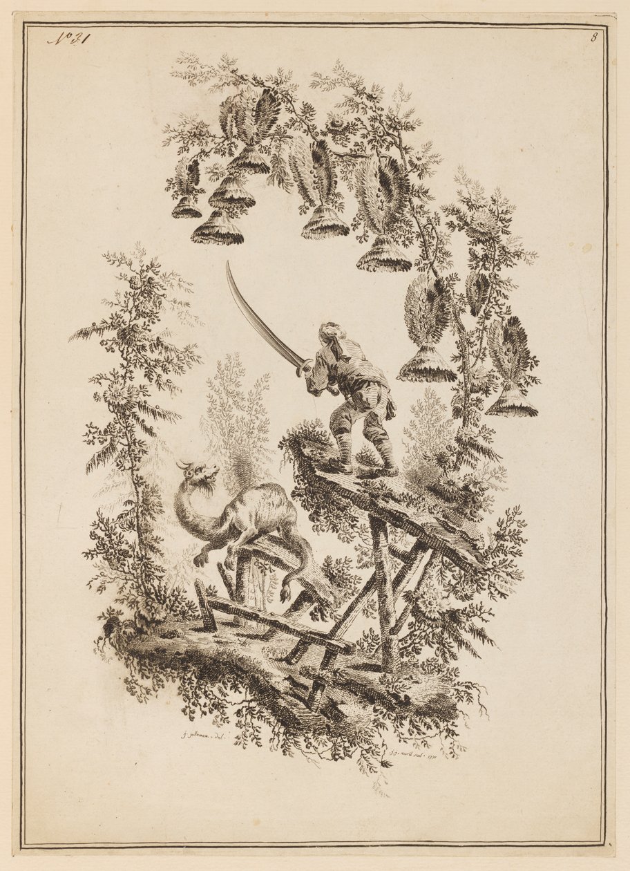 Plaka 8, "On İki Balıkçı ve Avcı Odası" by Jean Baptiste Pillement