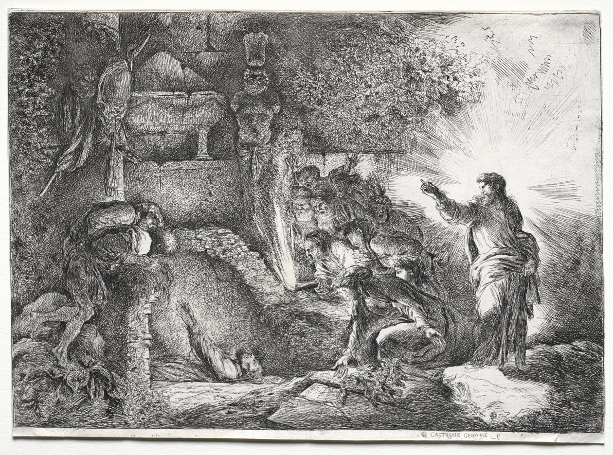 Lazarus'un Dirilişi by Jean Baptiste Pillement