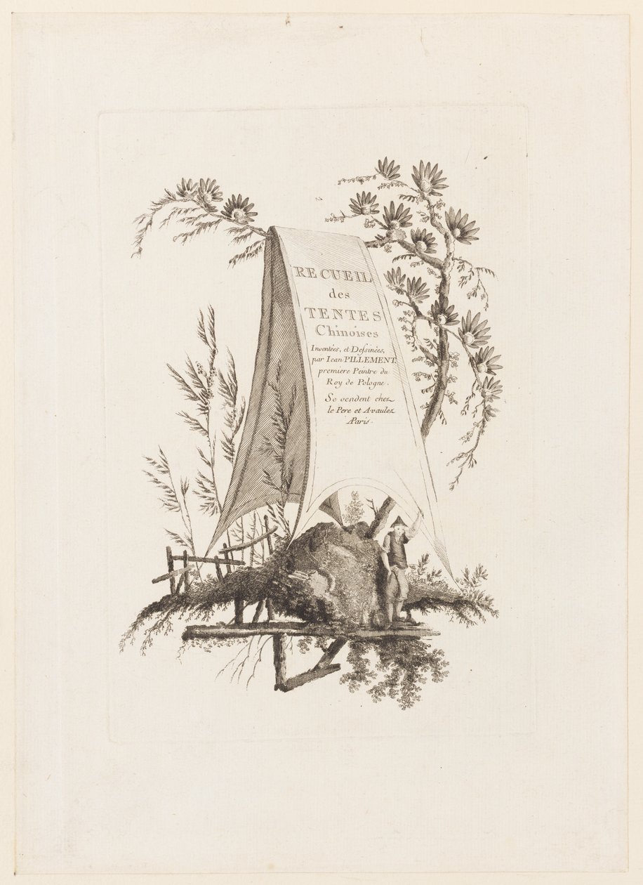 Başlık Sayfası, "Çin Çadırları Koleksiyonu"ndan by Jean Baptiste Pillement
