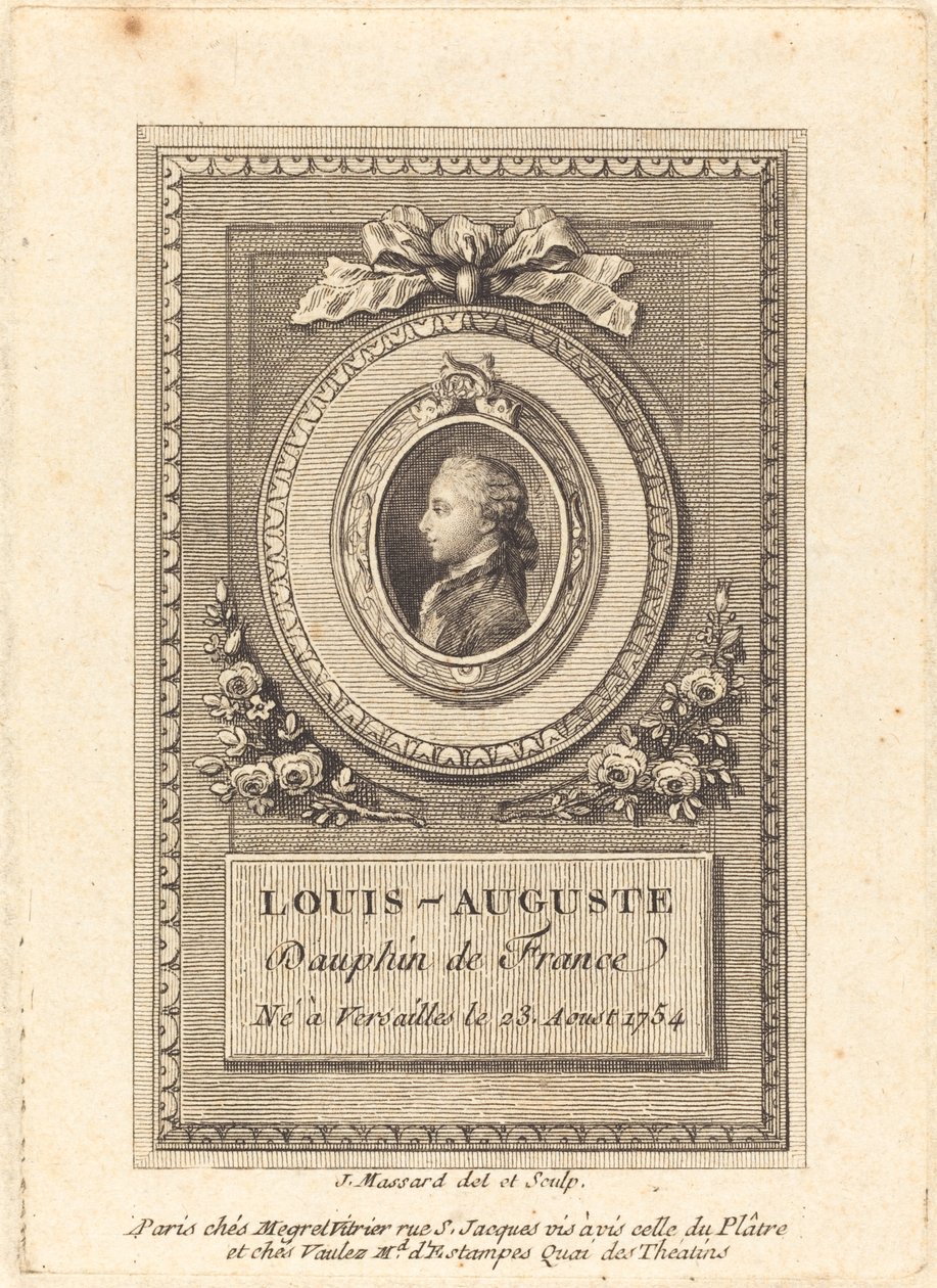 Louis-Auguste, Fransa Dauphin by Jean Baptiste Raphael Urbain Massard