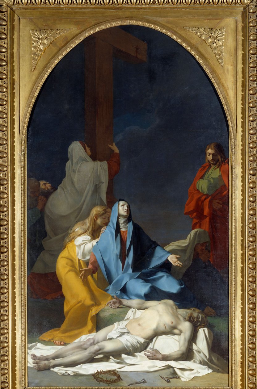 Haç Resmin İnişi Jean Baptiste Regnault (1754-1829) 1789 Güneş. 4,25x2,33 m by Jean Baptiste Regnault