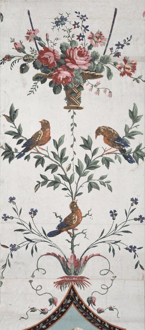 Arabesk duvar kağıdı tasarımı (detay) (ayrıca bkz. 254541) by Jean Baptiste Réveillon