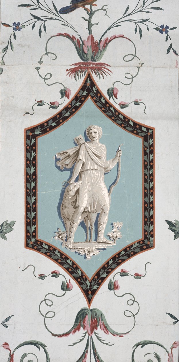 Arabesk duvar kağıdı tasarımı (detay) (ayrıca bkz. 254542) by Jean Baptiste Réveillon