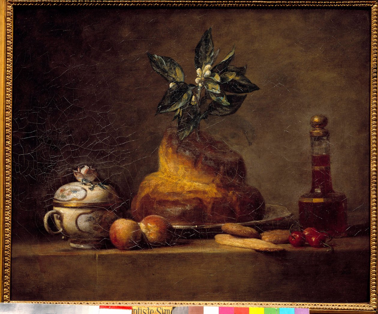 Çörek veya tatlı. Jean Simeon Chardin'in (1699-1779) tablosu by Jean Baptiste Simeon Chardin