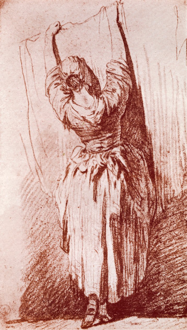 Çamaşırları Asmak, 1913. by Jean Baptiste Simeon Chardin