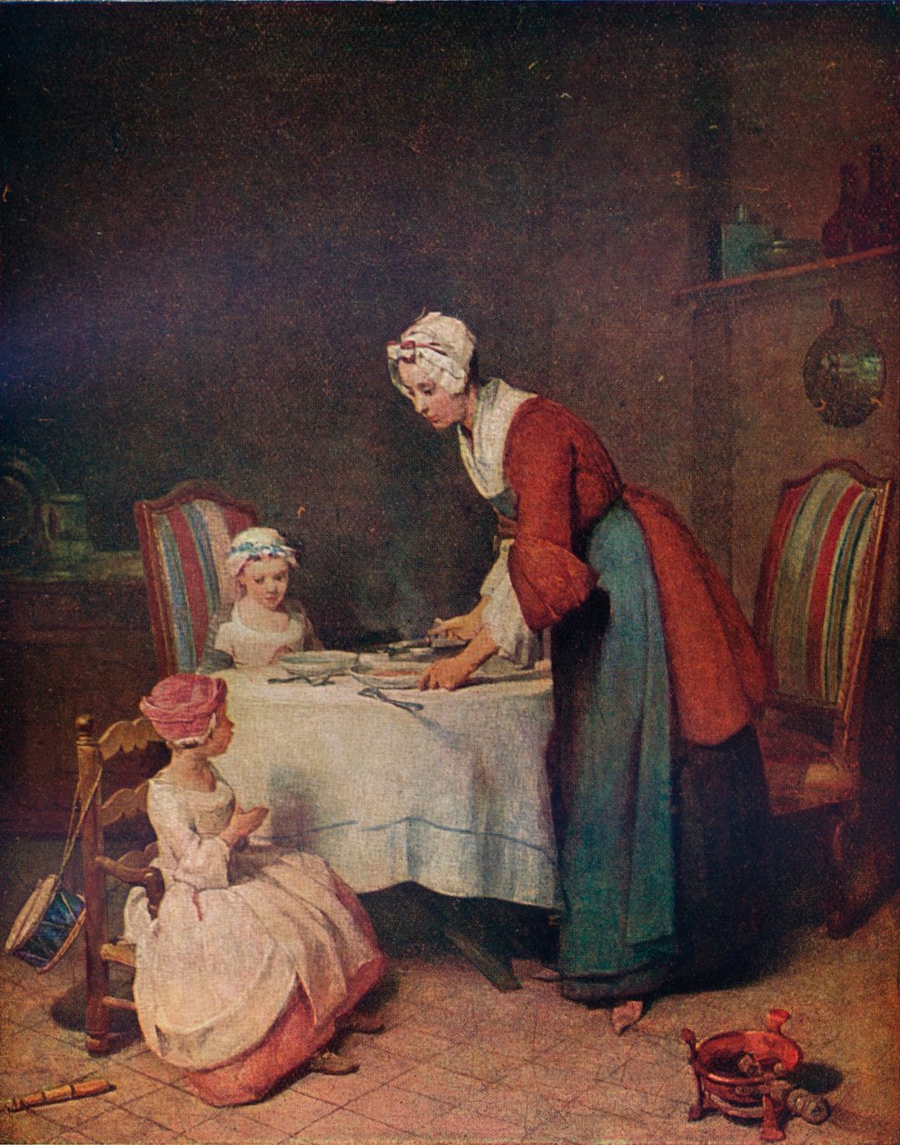 Le Benedicite Grace Etten Önce, c1740. 1911 by Jean Baptiste Simeon Chardin