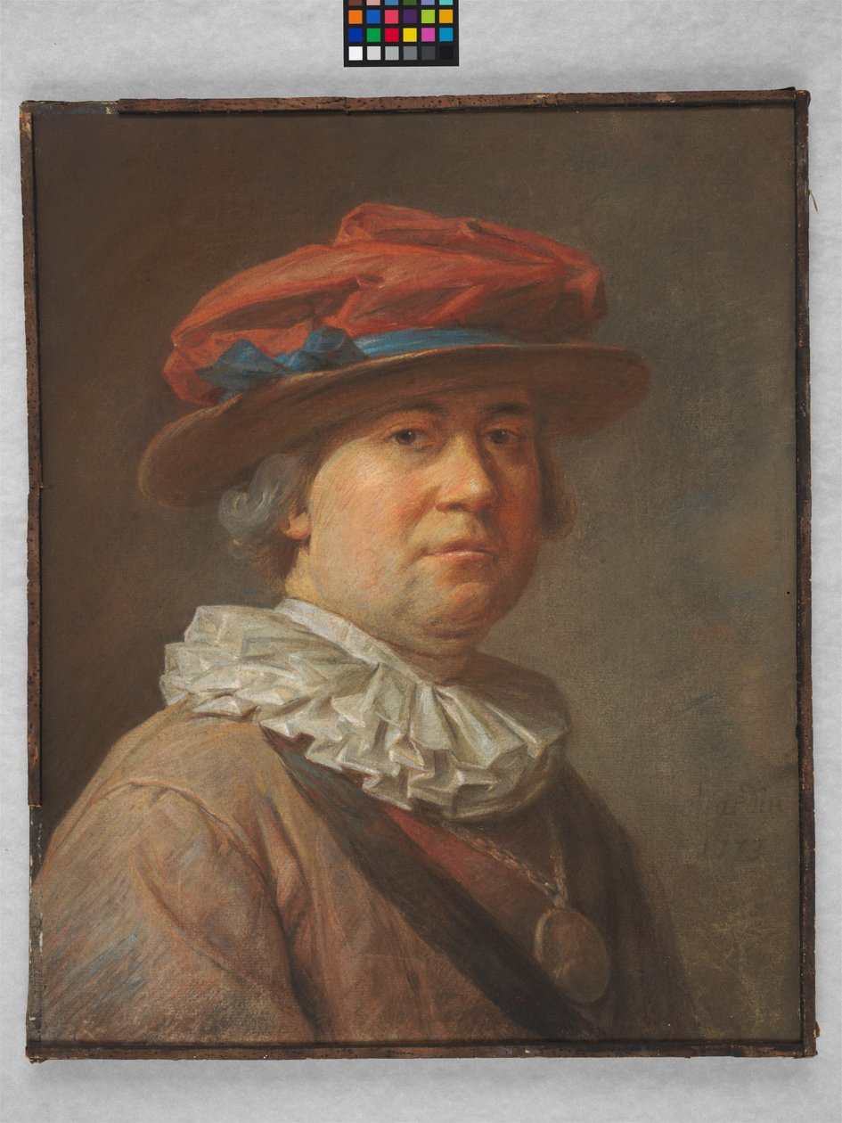 Bir Adamın Portresi, 1773 by Jean Baptiste Simeon Chardin
